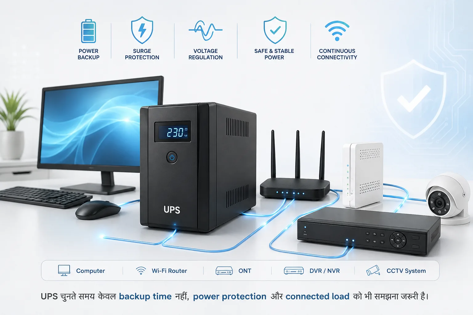 UPS सिर्फ Backup के लिए नहीं: बिजली के झटकों, Sensitive Devices और Low Load के लिए सही UPS क्यों जरूरी है?
